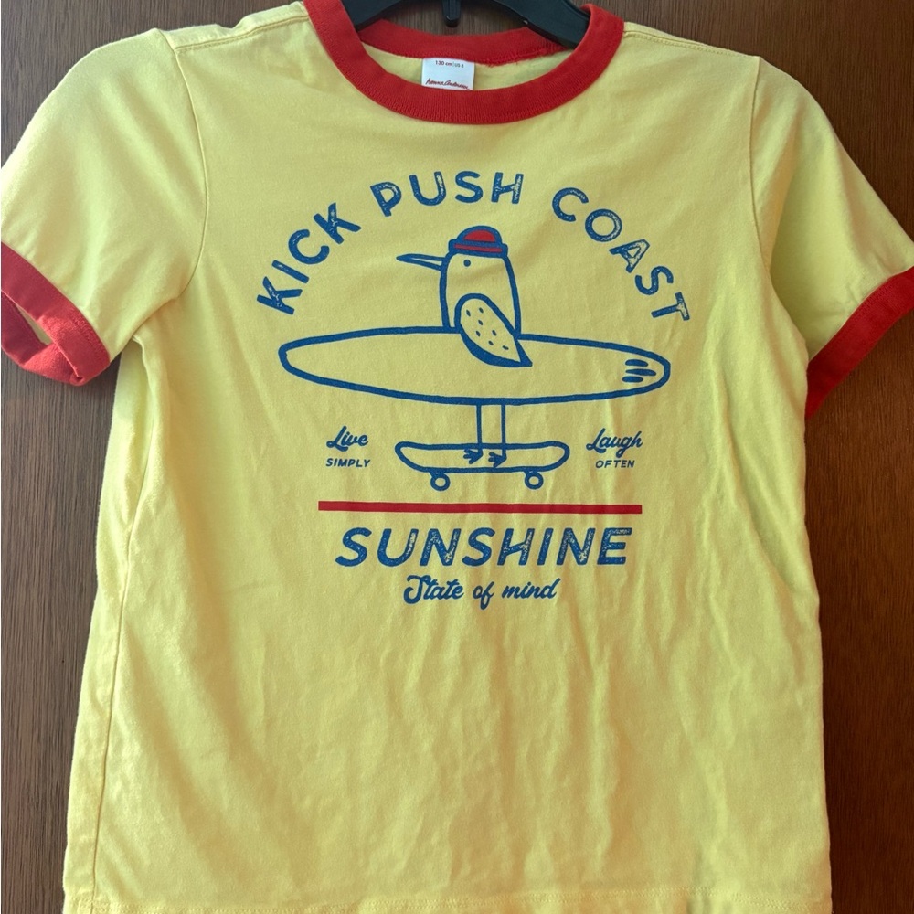 Hanna Andersson Yellow and Red Kids Tee